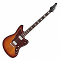 SubZero Rogue VI Baritone Electric Guitar, Tobacco Sunburst