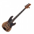 Schecter Model-T 5 Exotic Bass, Black Limba