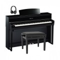Yamaha CLP 775 Digital Piano Package, Polished Ebony