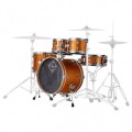 Dixon Drums Jet Set Plus 5pc Shell Pack, Orange Sparkle