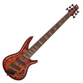 Ibanez SRMS806 Multi Scale 6 String Bass, Brown Topaz Burst