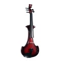 Bridge Lyra Octave Electric Violin, Black and Red