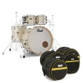 Pearl Session Studio Select 22" Shell Pack w/Bags, Nicotine Marine