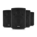 SubZero 80W 8" Active PA Speaker with Yoke Bracket, 4 Pack