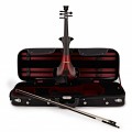 Bridge Lyra Electric Violin, Black and Red