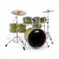 PDP Concept Maple 22'' 7pc Shell Pack w/ Hardware, Satin Olive