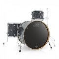 DW Performance Series, 22" 3pc finish ply Black Diamond Shell Pack