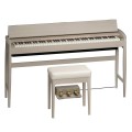 Roland Kiyola KF-10 Digital Piano with Stool, Sheer White