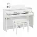 Yamaha CLP 775 Digital Piano Package, Satin White