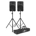Mackie SRM350 V3 10'' Active PA Speaker Pair with Stands