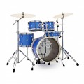 Dixon Drums Jet Set Plus 5pc Drum Kit w/Hardware, Street Play Blue